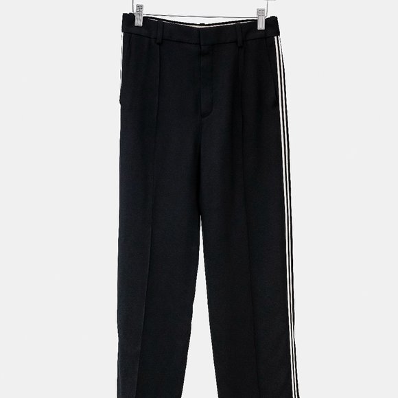 Chloé Black Track Stripe Wide Leg Trousers - Picture 2 of 10